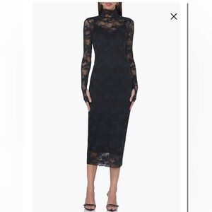 AFRM Shailene Long Sleeve Lace Turtleneck Dress - NWOT